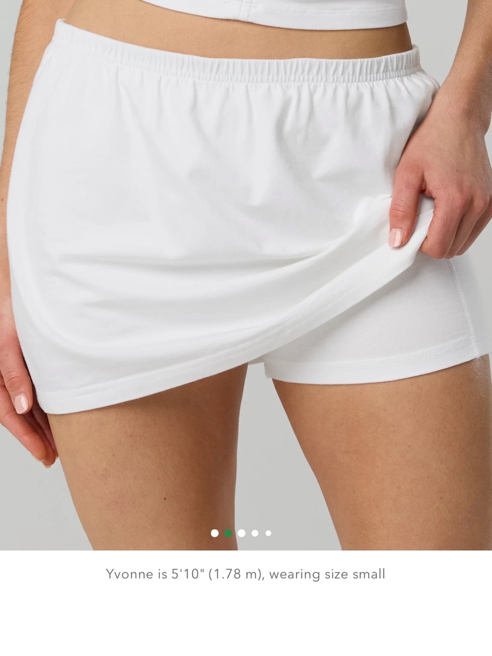 Aerie cotton white mini skirt in size M #aerie #mini
